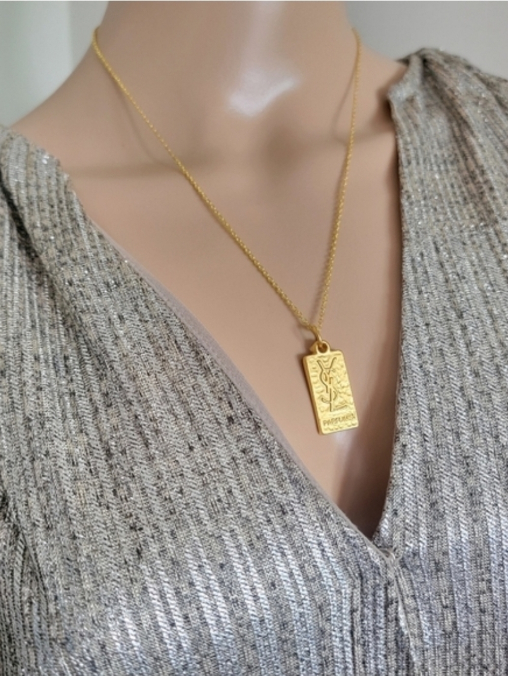 Authentic YSL gold Hardware Zipper Pull